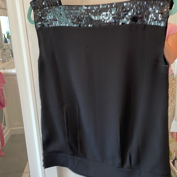 Sequin and satin Banana Republic top - Picture 7 of 9